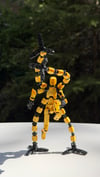 Lucky 13 Aksiyon Figürü Robot Oyuncak 13cm Mekanik Kollu Altın
