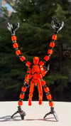 Lucky 13 Aksiyon Figürü Robot Oyuncak 13cm Mekanik Kollu Turuncu