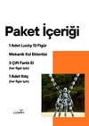 Lucky 13 Aksiyon Figürü Robot Oyuncak 13cm Mekanik Kollu Gri
