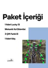 Lucky 13 Aksiyon Figürü Robot Oyuncak 13cm Siyah ve Yeşil Mekanik Kol Eklenti Seti
