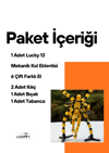 Lucky 13 Aksiyon Figürü Robot Oyuncak 13cm Dört Kollu Mekanik Kollu Altın Siyah