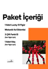 Lucky 13 Aksiyon Figürü Robot Oyuncak 13cm Mekanik Kollu Kırmızı