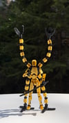 Lucky 13 Aksiyon Figürü Robot Oyuncak 13cm Mekanik Kollu Altın