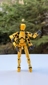 Lucky 13 Aksiyon Figürü Robot Oyuncak 13cm Dört Kollu Altın Siyah