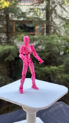 Lucky 13 Aksiyon Figürü Robot Oyuncak 13cm Pembe Pembe