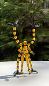 Lucky 13 Aksiyon Figürü Robot Oyuncak 13cm Mekanik Kollu Altın