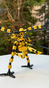 Lucky 13 Aksiyon Figürü Robot Oyuncak 13cm Dört Kollu Mekanik Kollu Altın Siyah