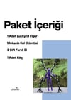 Lucky 13 Aksiyon Figürü Robot Oyuncak 13cm Mor Siyah ve Mekanik Kol Eklenti Seti