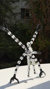 Lucky 13 Aksiyon Figürü Robot Oyuncak 13cm Mekanik Kollu Beyaz