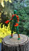 Lucky 13 Aksiyon Figürü Robot Oyuncak 13cm Yeşil Turuncu
