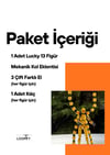 Lucky 13 Aksiyon Figürü Robot Oyuncak 13cm Mekanik Kollu Altın