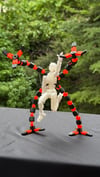Lucky 13 Aksiyon Figürü Robot Oyuncak 13cm Beyaz Beyaz ve Turuncu Mekanik Kol Eklenti Seti