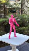 Lucky 13 Aksiyon Figürü Robot Oyuncak 13cm Pembe Pembe