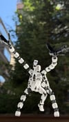 Lucky 13 Aksiyon Figürü Robot Oyuncak 13cm Mekanik Kollu Beyaz