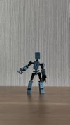 Mini 13 Aksiyon Figürü Robot Oyuncak 8cm Gri