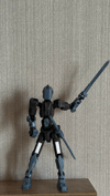 Titan 13 Aksiyon Figürü Robot Oyuncak 18cm ve Aksesuar Paketi Seti Siyah