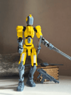 Titan 13 Aksiyon Figürü Robot Oyuncak 18cm ve Aksesuar Paketi Seti Sarı