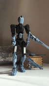 Titan 13 Aksiyon Figürü Robot Oyuncak 18cm ve Aksesuar Paketi Seti Siyah