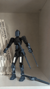 Titan 13 Aksiyon Figürü Robot Oyuncak 18cm ve Aksesuar Paketi Seti Siyah