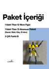 Titan 13 Aksiyon Figürü Robot Oyuncak 18cm ve Aksesuar Paketi Seti Sarı