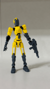Titan 13 Aksiyon Figürü Robot Oyuncak 18cm ve Aksesuar Paketi Seti Sarı
