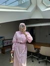 Burbery Tasarım Elbise-Pembe