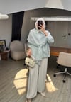 CHARM ŞALLI CEKET - MAVİ