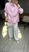 CHARM ŞALLI CEKET - PEMBE