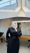 Diana Kemerli Puf Elbise Siyah