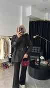 Elisa Tasarım Trençkot Siyah