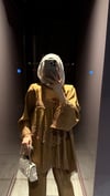 Güpürlü İthal Takım-Kahve