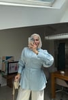 Helena Tasarım Gömlek -Mavi