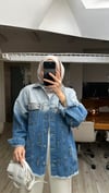 İthal Tasarım Denim Ceket 