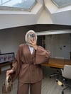 Japon Model Kimono Takım-Kahverengi