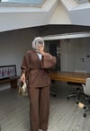 Japon Model Kimono Takım-Kahverengi