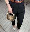 Kemerli Basic Pantolon-Siyah