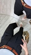 Kemerli Basic Pantolon-Siyah