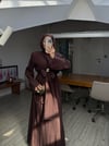 Lilyum Tasarım Elbise- Kahverengi