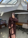 Lilyum Tasarım Elbise- Kahverengi