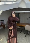 Lilyum Tasarım Elbise- Kahverengi