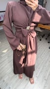 Lilyum Tasarım Elbise- Kahverengi