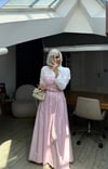 Maskülen Tasarım Elbise-Pembe