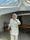 Mia Cep Detaylı Tasarım Takım/Beyaz-Ön Sipariş