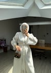 Pera İkili Tensel Kimono Takım - Beyaz 