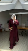 Pera İkili Tensel Kimono Takım - Bordo
