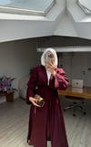 Pera İkili Tensel Kimono Takım - Bordo