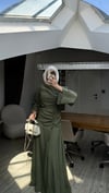 Sofia Tasarım Tensel Elbise Haki