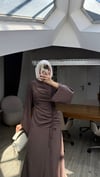 Sofia Tasarım Tensel Elbise Kahverengi