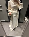 Sofia Tasarım Tensel Elbise | Krem
