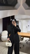 YAKALI OLGA TAKIM/SİYAH